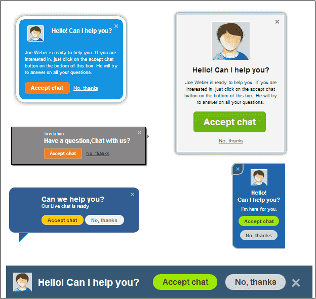 LiveSquare Live Chat Support Custom Invitations To Live Visitors