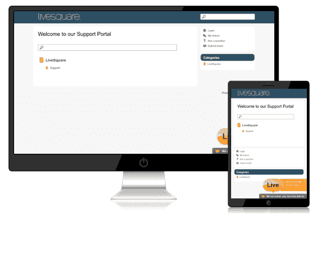 LiveSquare Live Chat Support Visitors Portal